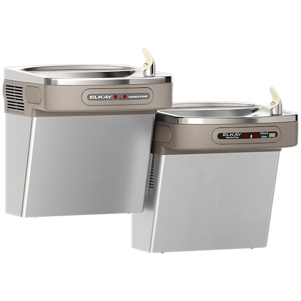 Cooler Wall Mount Bi-Level Ada Dual Hands-Free Filtered 8 Gph Stainless